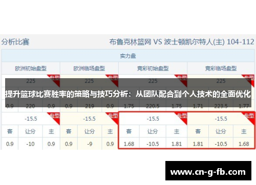 提升篮球比赛胜率的策略与技巧分析：从团队配合到个人技术的全面优化